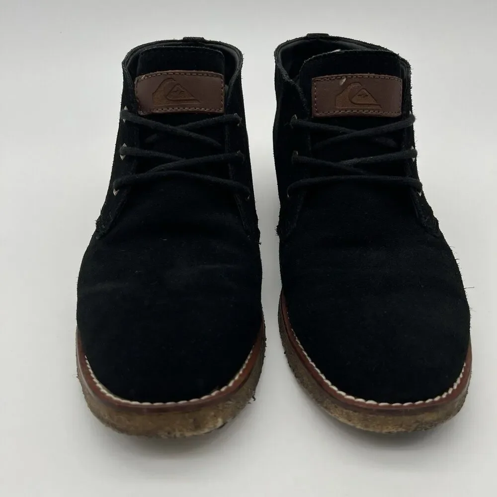 Quicksilver Marquez Chukka Boots GQYS700001 Suede Black Men's Size 10